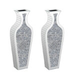 28" Handmade Glass Floor Vase