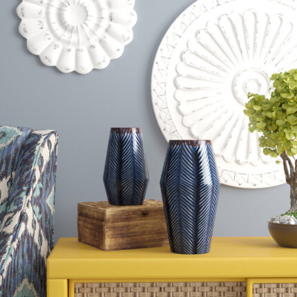 2 Piece Duren Ceramic Table Vase Set - Chic Decora