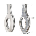 30"Crystal Glass Floor Vase Crushed Diamond Inlay Home Decor - Image 4