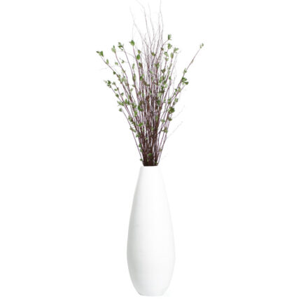 31.5″ Spun Bamboo Tall Floor Vase – Sleek Matte Finish, Elegant Home Decoration, Modern Accent Piece, Living Room Decor, Handcrafted Bamboo Art, Contemporary Interior Design, Unique Tall Vase - Chic Decora
