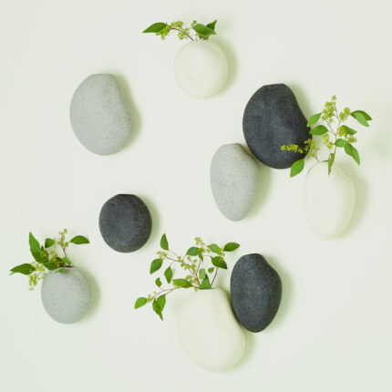 3 Piece Pebble Wall Vase Set - Chic Decora