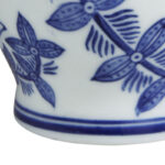 5'' Porcelain Ginger Jar with Blue and White Floral Design, Traditional Lidded Jar for Tabletop, Mantel, Storage, or Centerpiece Display - Image 7