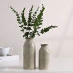 6.1-7.9 Inch 2 Pcs Rustic Ceramic Vase Set - Image 4