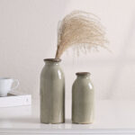 6.1-7.9 Inch 2 Pcs Rustic Ceramic Vase Set - Image 7
