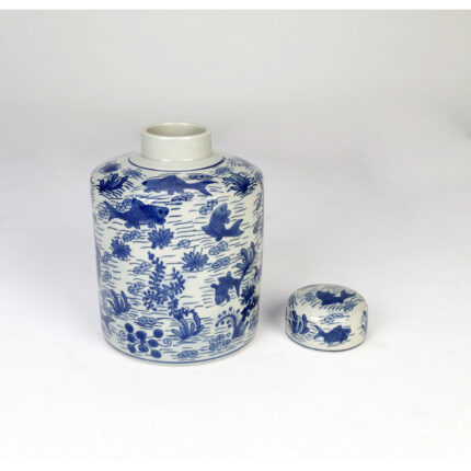 8.5” Porcelain Ginger Jar - Chic Decora