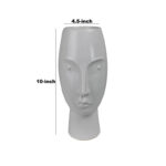 Abhaki 10" Stoic Face Vase - Image 6