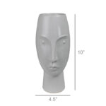 Abhaki 10" Stoic Face Vase - Image 4