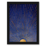 Abstract Framed Coastal Gallery Wall Art On Paper (6 Pieces) - Image 7
