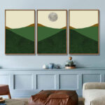 Abstract Landscape " Minimalist Landscape With A Ballet Dancer " 3 - Pieces - Image 2