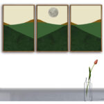 Abstract Landscape " Minimalist Landscape With A Ballet Dancer " 3 - Pieces - Image 4