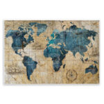 Abstract World Map by Art Licensing Studio - Print