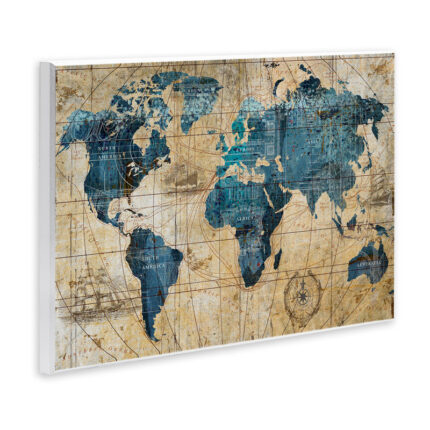 Abstract World Map by Art Licensing Studio – Print - Chic Decora