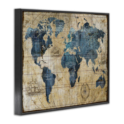 Abstract World Map by Art Licensing Studio – Print - Chic Decora