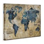 Abstract World Map by Art Licensing Studio - Print - Image 2