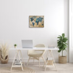 Abstract World Map by Art Licensing Studio - Print - Image 3