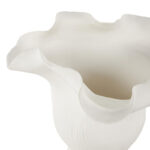 Aceves Floral Inspired Abstract Vase With Linear Grooves - Image 5
