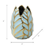 Addington Modern Stoneware Ceramic Vase with Textured Decorative Design - Image 4