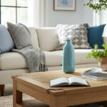 Agaba Textured Stoneware Ceramic Vase - Modern Decorative Accent - Image 4