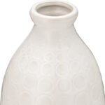 Agaba Textured Stoneware Ceramic Vase - Modern Decorative Accent - Image 6