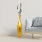 Aguasvivas Tall Modern Bamboo Trumpet Floor Vase - Elegant Decoration, Modern Accent Piece - Image 4