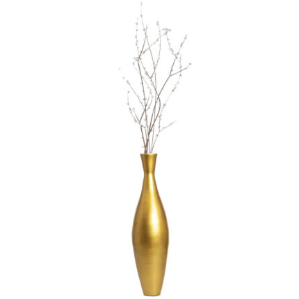 Aguasvivas Tall Modern Bamboo Trumpet Floor Vase – Elegant Decoration, Modern Accent Piece - Chic Decora