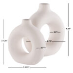 Aionna Ceramic / Porcelain Table Vase (Set of 2) - Image 6