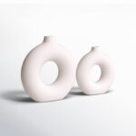 Aionna Ceramic / Porcelain Table Vase (Set of 2) - Image 7