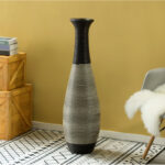 Alburnett Wood Floor Vase