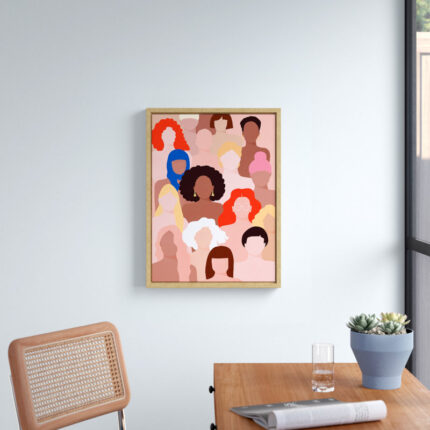 Alburtis ‘Who Run The World’ by Maja Tomljanovic – Floater Frame Print on Canvas - Chic Decora