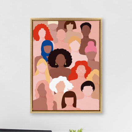 Alburtis ‘Who Run The World’ by Maja Tomljanovic – Floater Frame Print on Canvas - Chic Decora