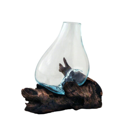 Alcalde Handmade Glass Table Vase - Chic Decora