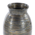 Alexander Bamboo Wood Textured Brown Decorative Vase with Lacquer - Image 3