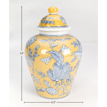 Alexx Porcelain Ginger Jar - Chic Decora