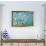 Almond Blossom by Vincent Van Gogh - Picture Frame Print on Canvas