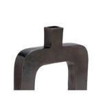 Aluminum Metal Decorative Vase with Cut Out Frame - Image 4