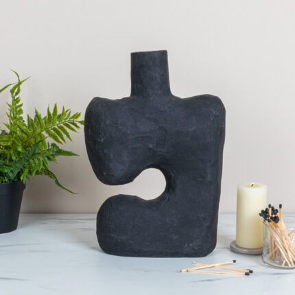 Amador Paper Mache Table Vase - Chic Decora