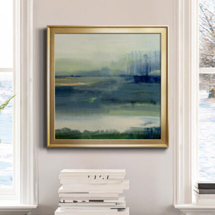 Ameema ” Glistening Meadow Detail II ” Painting Print - Chic Decora