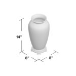 Amesha Handmade Ceramic / Porcelain Table Vase - Image 4