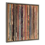 Amir 'Sylvie Record Album Sleeves' by Robert Cadloff - Picture Frame Photograph Print on Canvas - Image 5