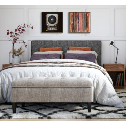 Amir ‘Sylvie Record Album Sleeves’ by Robert Cadloff – Picture Frame Photograph Print on Canvas - Chic Decora