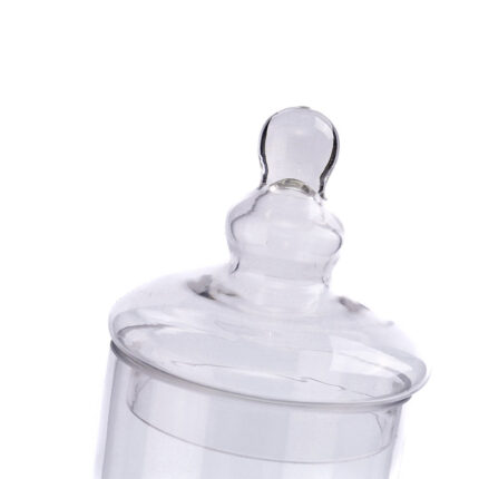 Amita Handmade Glass Apothecary Jar - Chic Decora