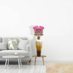 Amparo Decorative Tall Floor Vase, 20" Tall vase, Glass Mosaic Vase - Image 2