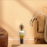 Amparo Decorative Tall Floor Vase, 20" Tall vase, Glass Mosaic Vase - Image 5