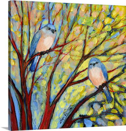 Anjolina ” Two Bluebirds ” by Jennifer Lommers - Chic Decora