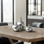 Ansen Mirrored Ceramic Decorative Vases 3-piece set - Image 4