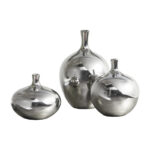 Ansen Mirrored Ceramic Decorative Vases 3-piece set - Image 6