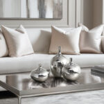 Ansen Mirrored Ceramic Decorative Vases 3-piece set - Image 8