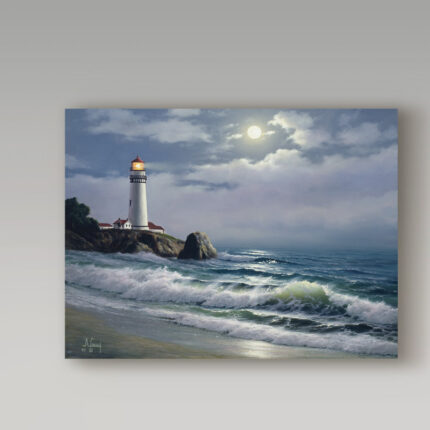 Anthony Casay ” Coastal Scene 3 ” by Anthony Casay Painting Print - Chic Decora