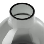 Aquista 5" Hand Blown Art Glass Gray Table Vase - Image 3