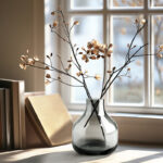 Aquista 5" Hand Blown Art Glass Gray Table Vase - Image 6